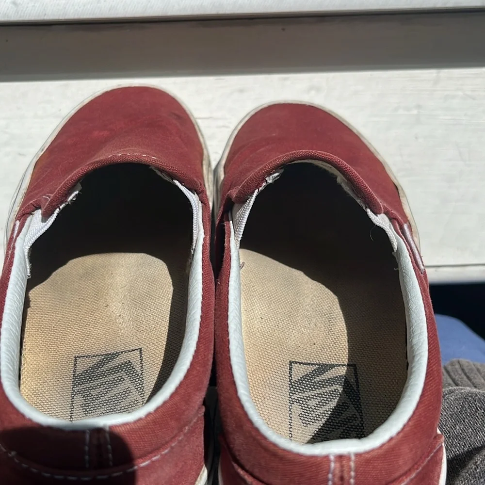 Maroon vans
